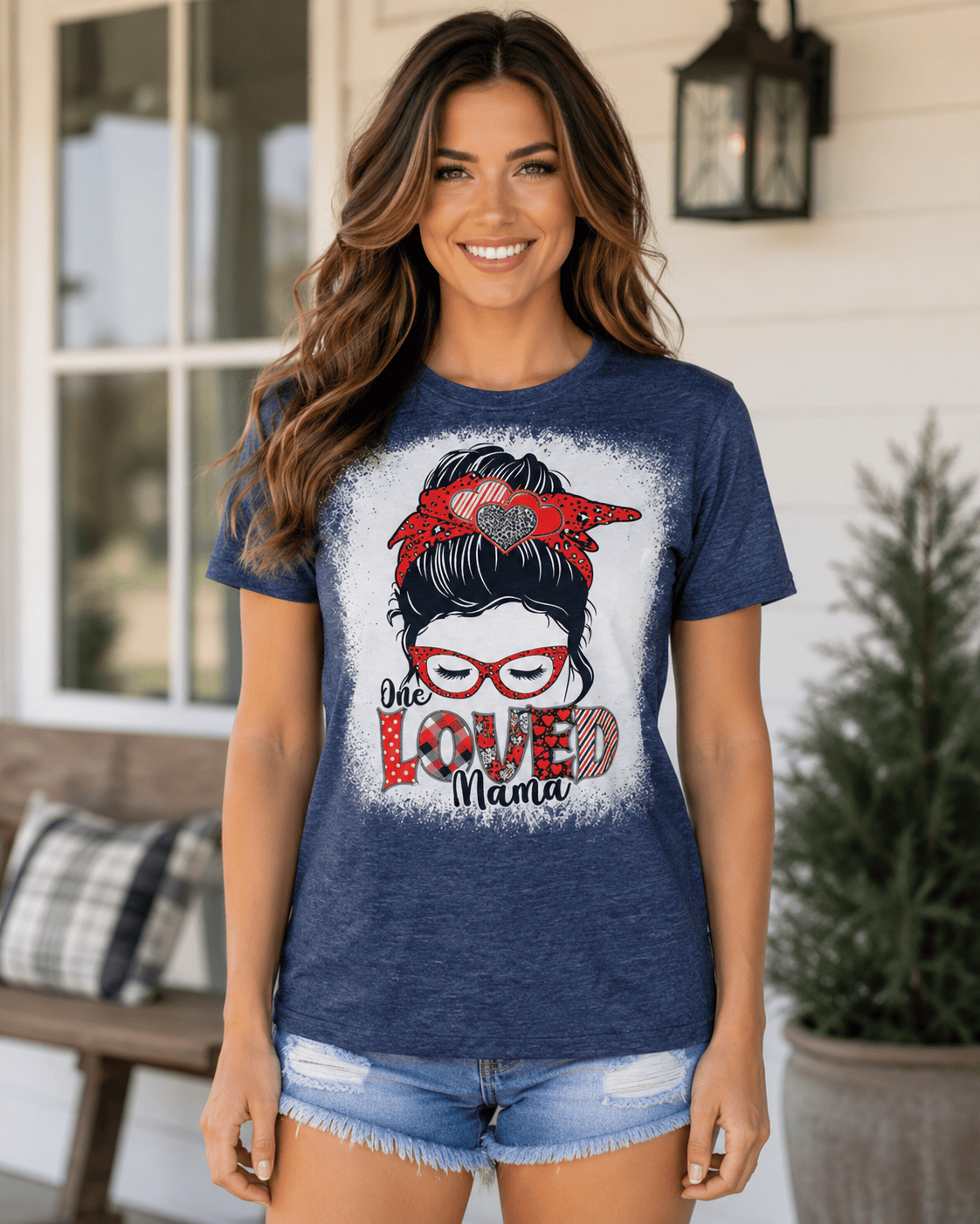 ILTEX Apparel Women's Clothing 'One Loved Mama' Charcoal Top