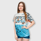 ILTEX Apparel Women's Clothing Perfectly Imperfect Pastel Faux Bleached Top