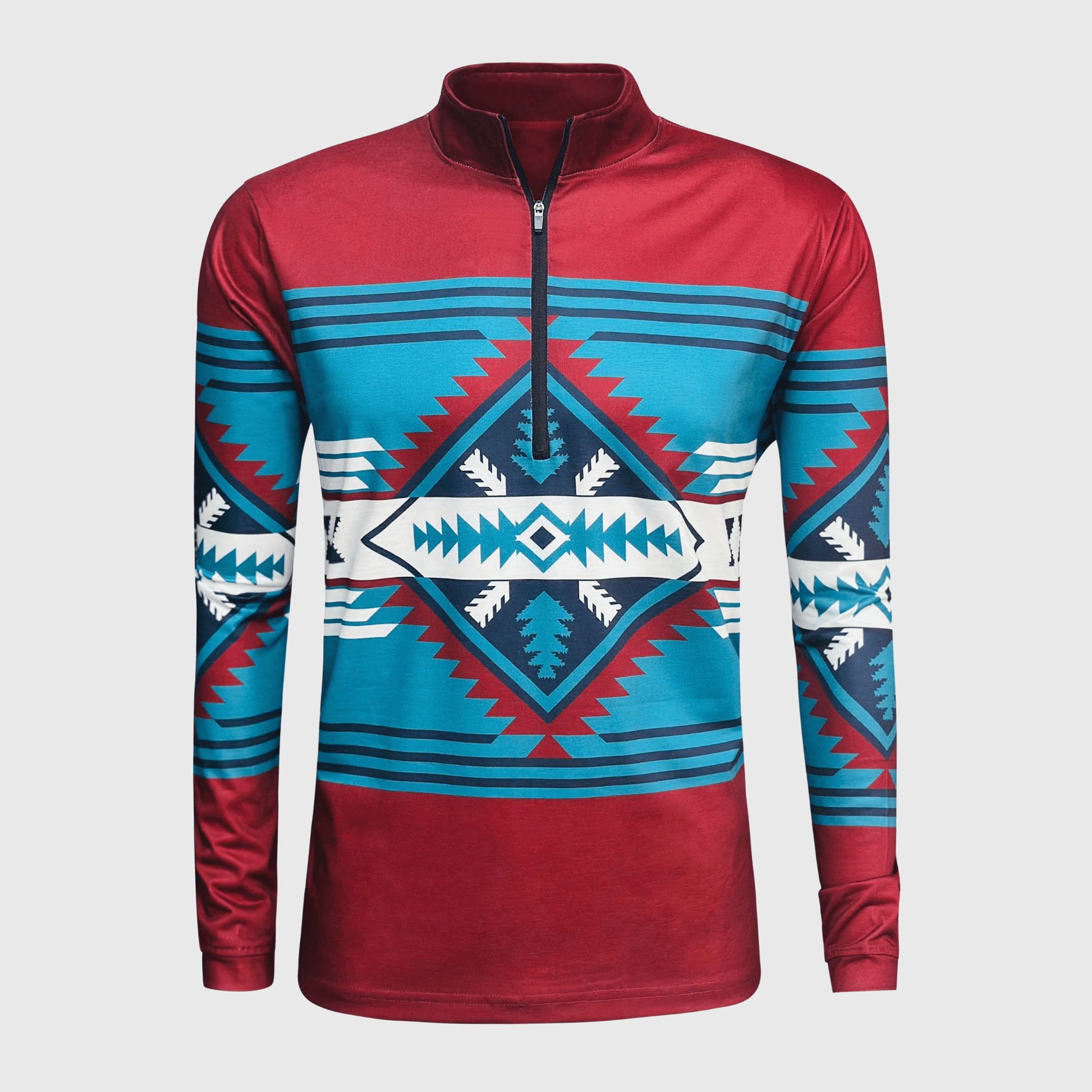 ILTEX Apparel Women's Clothing QZ1002 - Aztec Maroon Quarter Zip Top