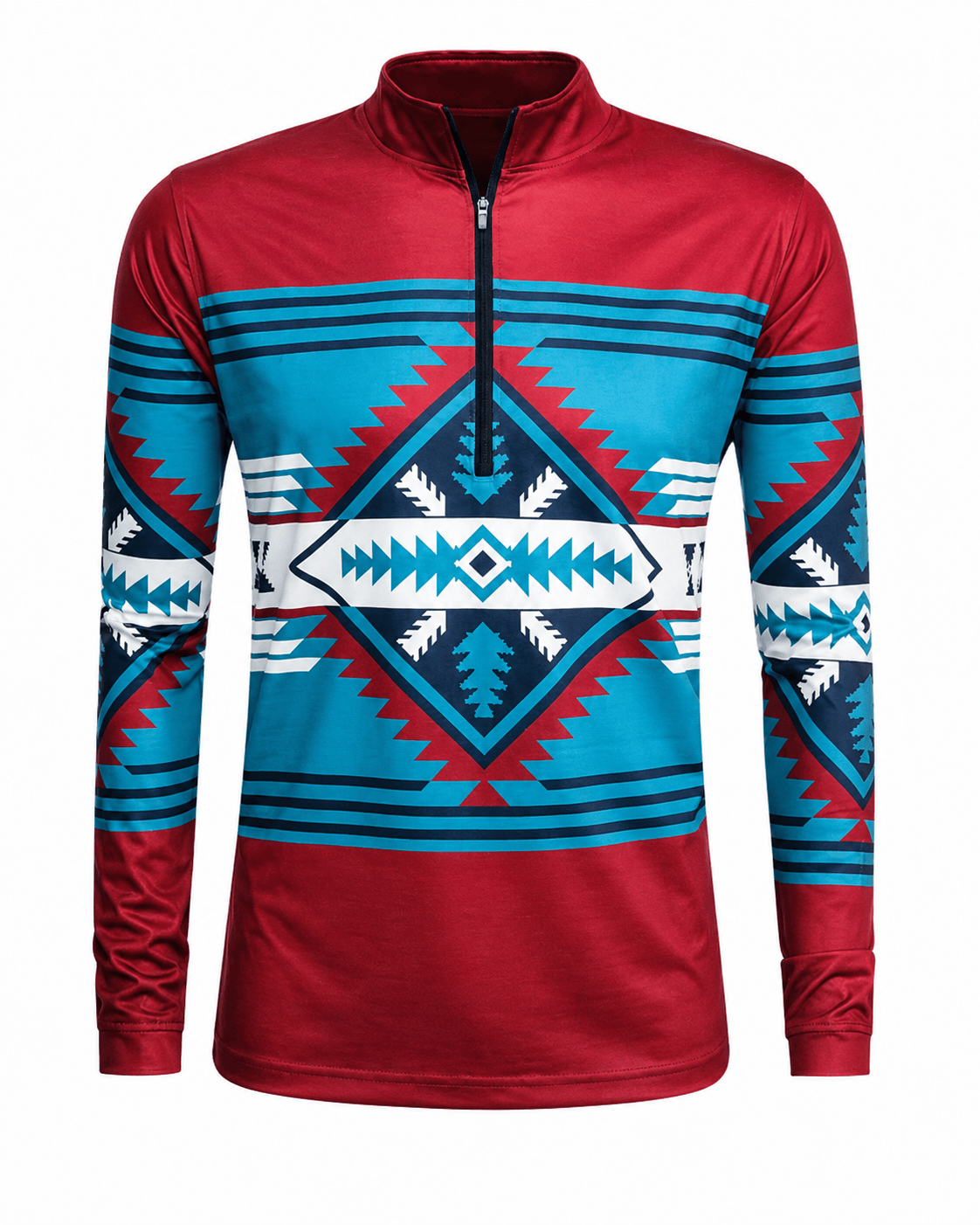 ILTEX Apparel Women's Clothing QZ1002 - Aztec Maroon Quarter Zip Top
