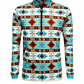ILTEX Apparel Women's Clothing QZ1003 - Aztec Turquoise Quarter Zip Top