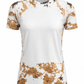 ILTEX Apparel Women's Clothing Reverse Cow Light Brown Blank Faux Bleached Top