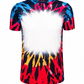 ILTEX Apparel Women's Clothing Reverse Tie Dye Blank Faux Bleached Top - RTD102