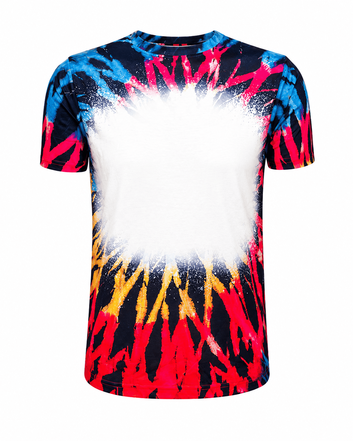 ILTEX Apparel Women's Clothing Reverse Tie Dye Blank Faux Bleached Top - RTD102