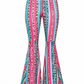 ILTEX Apparel Women's Clothing Serape Cheetah Bell Bottom Pants - Adult