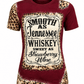 ILTEX Apparel Women's Clothing 'Smooth as Tennessee' Maroon Cheetah Top