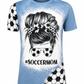 ILTEX Apparel Women's Clothing Soccer Mom Messy Bun Faux Bleached Top