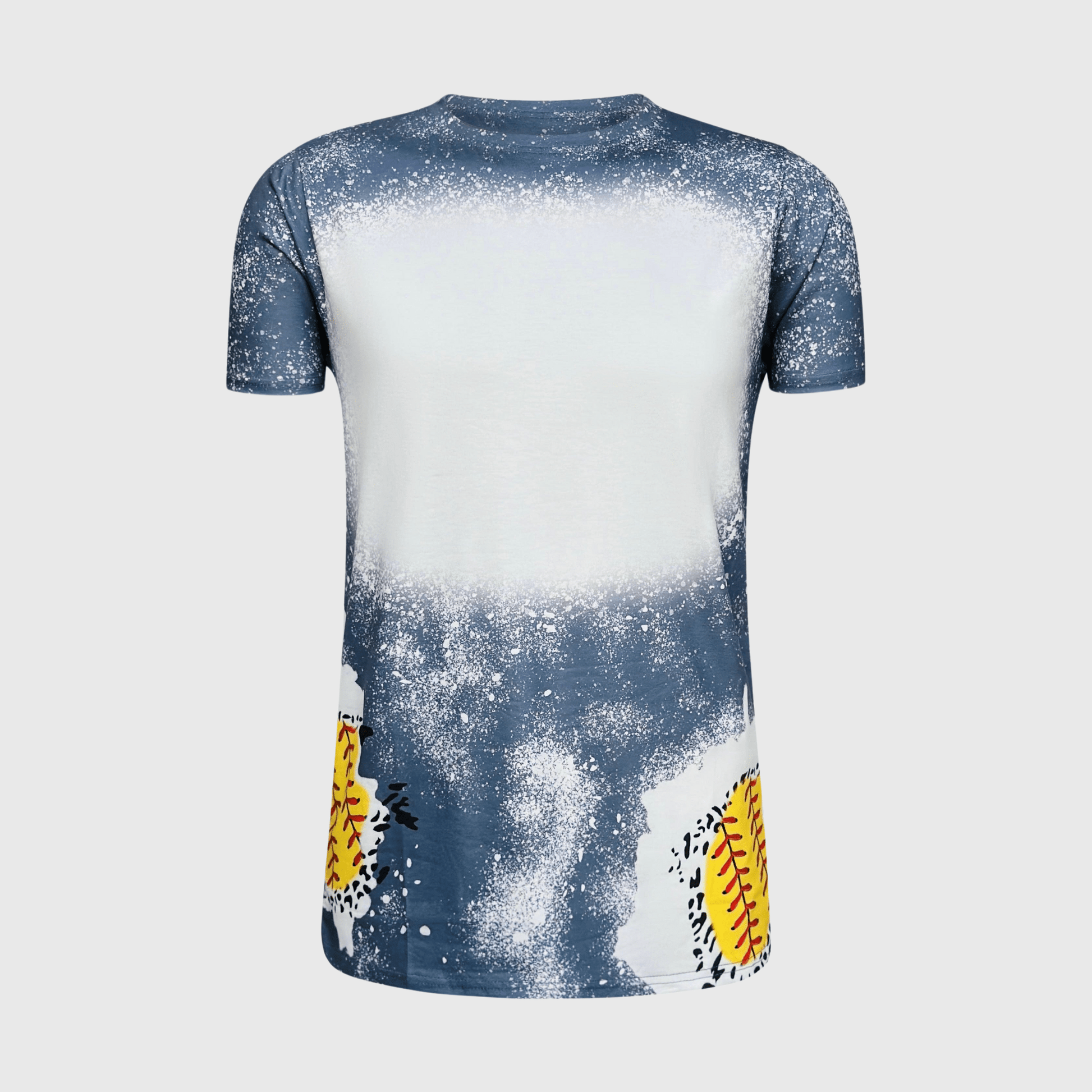 ILTEX Apparel Women's Clothing Softball Cheetah Gray Blank Faux Bleached Top