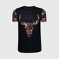 ILTEX Apparel Women's Clothing Steer Skull Aztec Black Top
