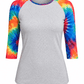 ILTEX Apparel Women's Clothing Tie Dye Gray Top