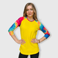 ILTEX Apparel Women's Clothing Tie Dye Yellow Top