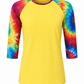ILTEX Apparel Women's Clothing Tie Dye Yellow Top