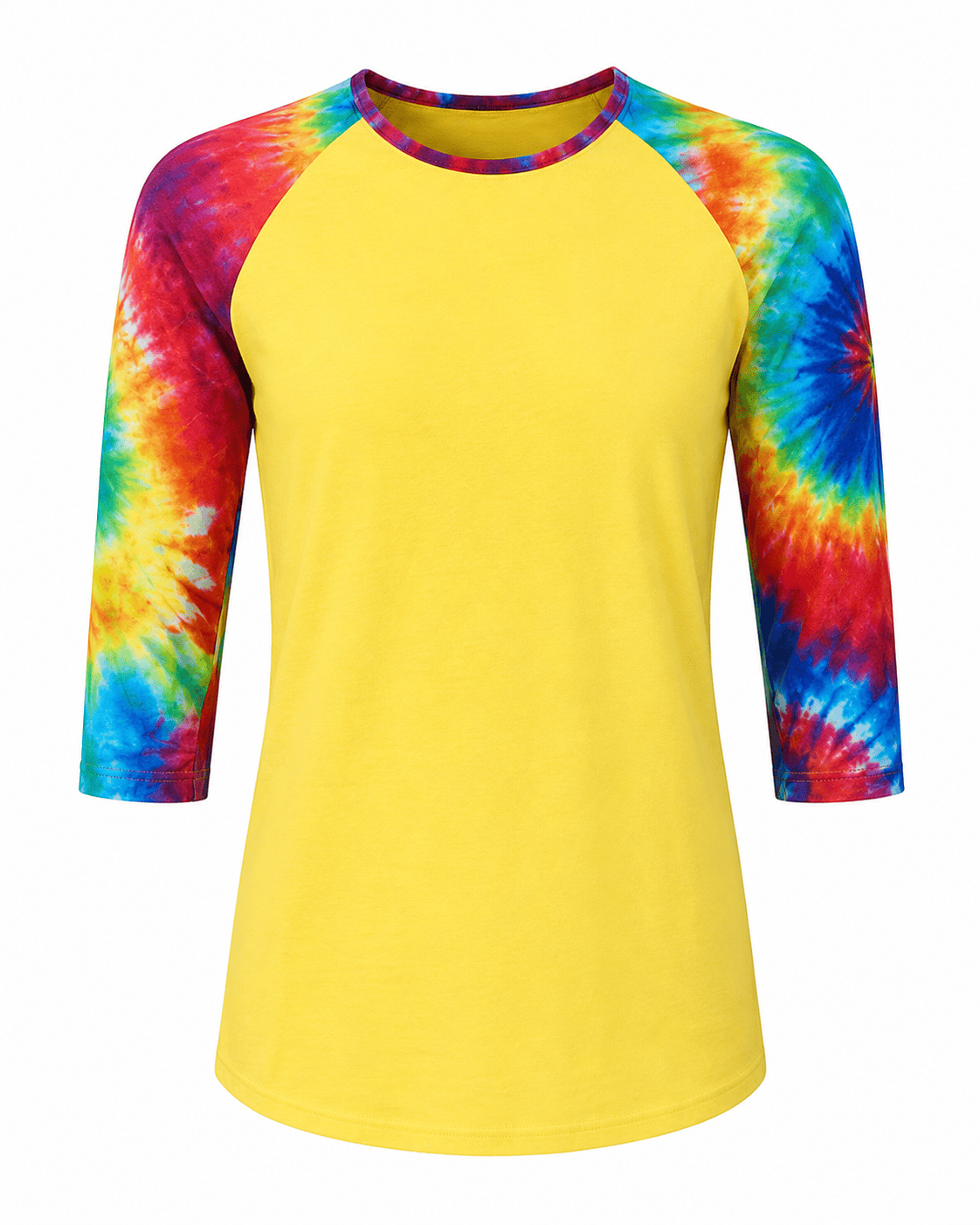 ILTEX Apparel Women's Clothing Tie Dye Yellow Top