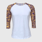 ILTEX Apparel Women's Clothing Tiger Purple Gold Raglan Top