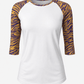ILTEX Apparel Women's Clothing Tiger Purple Gold Raglan Top