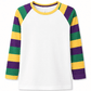 ILTEX T-Shirts Kids Clothing Mardi Gras Striped White Top Kids