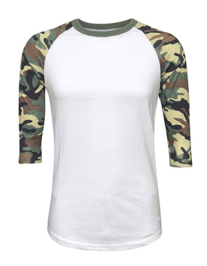 Camouflage Raglan White/Camo